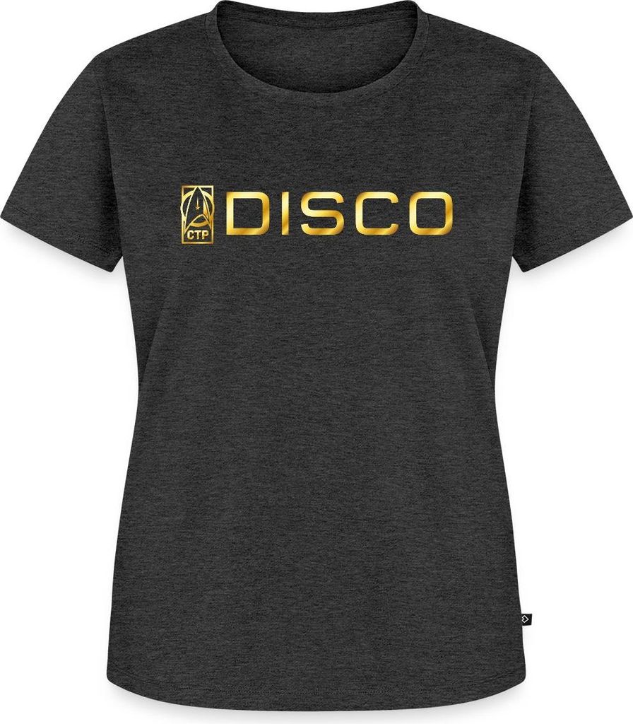 Spreadshirt Star Trek Discovery DISCO DSC Frauen Premium T-Shirt, 3XL, Anthrazit meliert