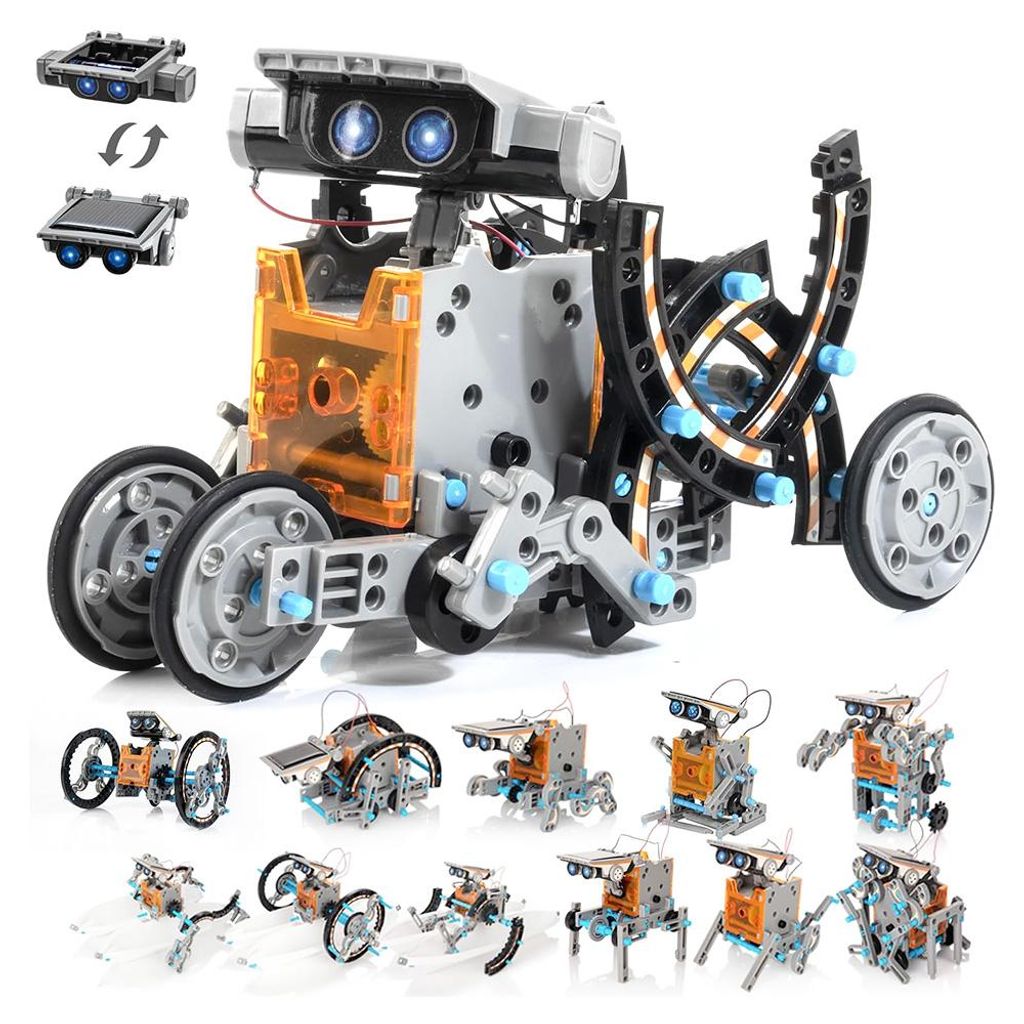 Construction Robot DIY énergie Solaire Robot Solaire 12 En 1 DIY – Jouet Éducatif 8-12 Ans – Kit Construction Énergie Renouvelable
