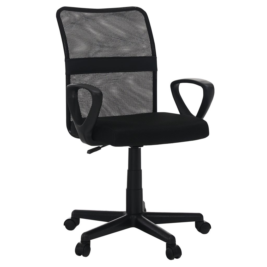 Kondela Bürostuhl mit Armlehnen Remo 3 Neu - Schwarz