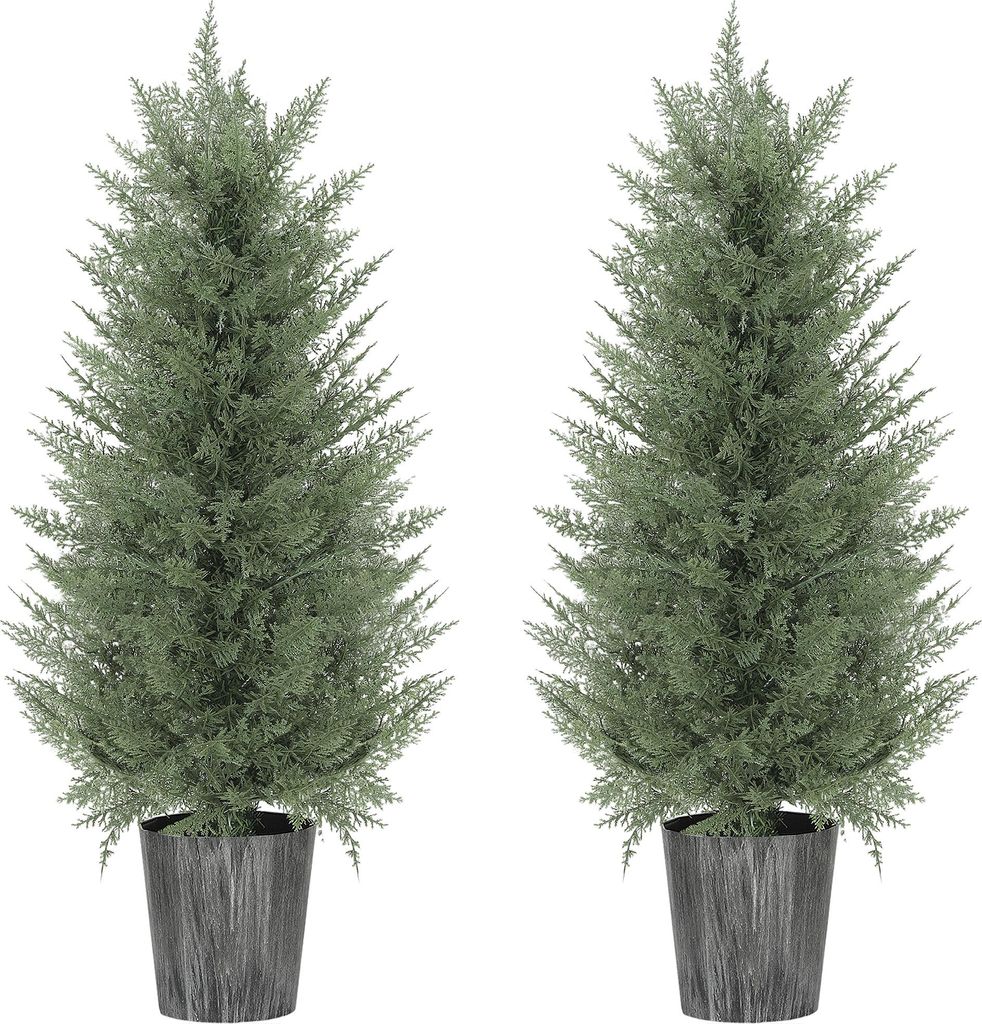 HOMCOM 2er Set Künstliche Zypressenbäume groß 90cm Produktbild 
