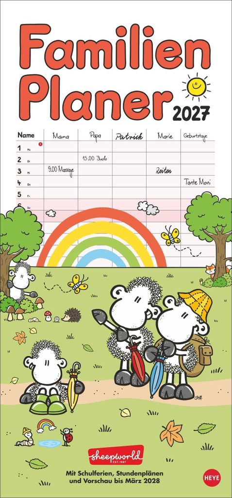 sheepworld Familienplaner 2027 Produktbild 