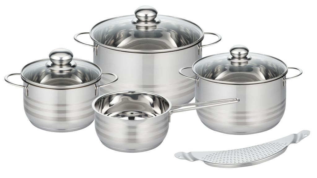 ELO Basic Brillant Set di pentole in acciaio inox con scala Immagine del prodotto 