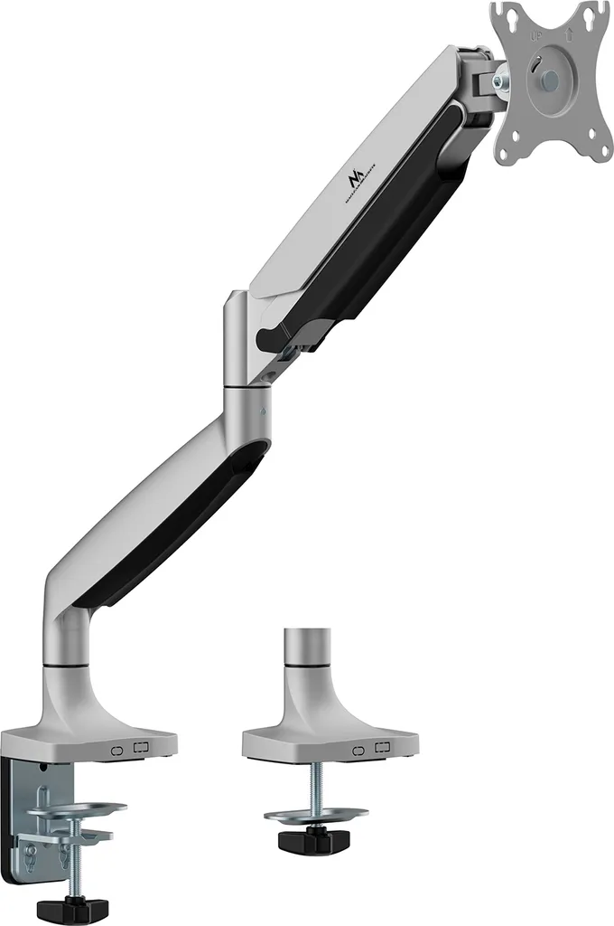 Support double écran ergonomique 45 pouces Maclean MC-969 ressort gaz