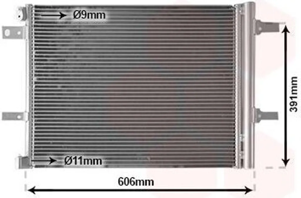 Radiateur de climatisation pour Opel Grandland X A18 avec déshydrateur