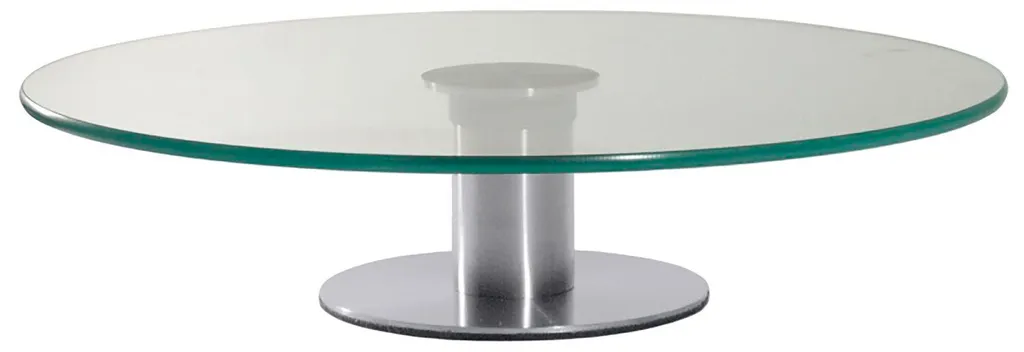 Plateau de glaçage rotatif en inox de 300 mm avec socle surélevé