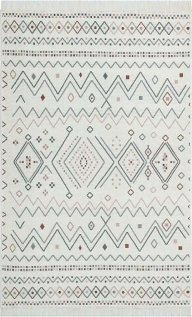 Kelim Arya 05 beige/blue (80x150 cm)