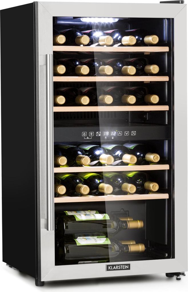 Klarstein Weinkühlschrank, Getränkekühlschrank Schmal, Produktbild 