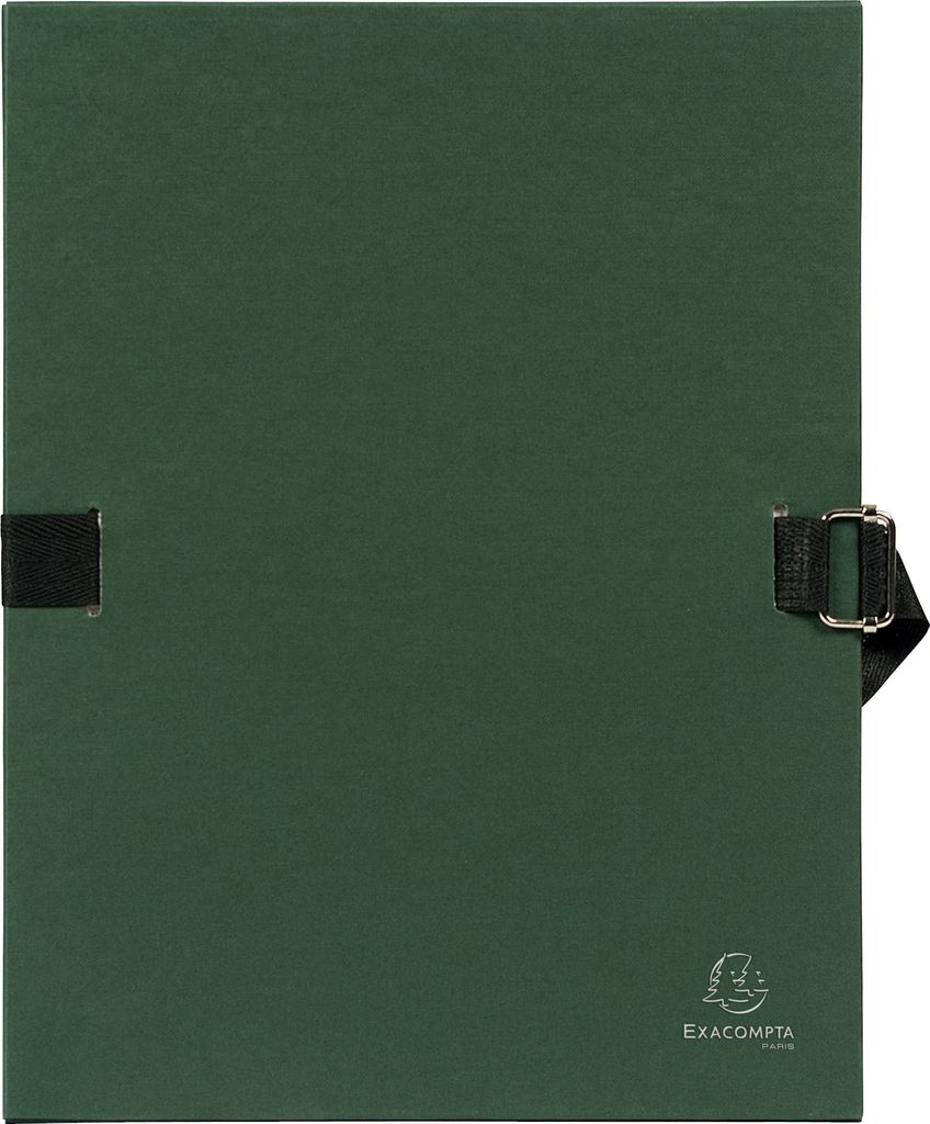 Exacompta 10x Dokumentenmappe Karton 2,7mm, Faltenrücken, A4, Hellgrün, 723E