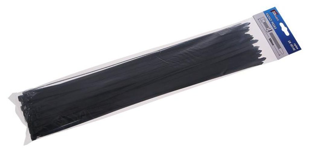 Pásky vázací 500x7.6mm 50ks černá 23830 Obrázek produktu 