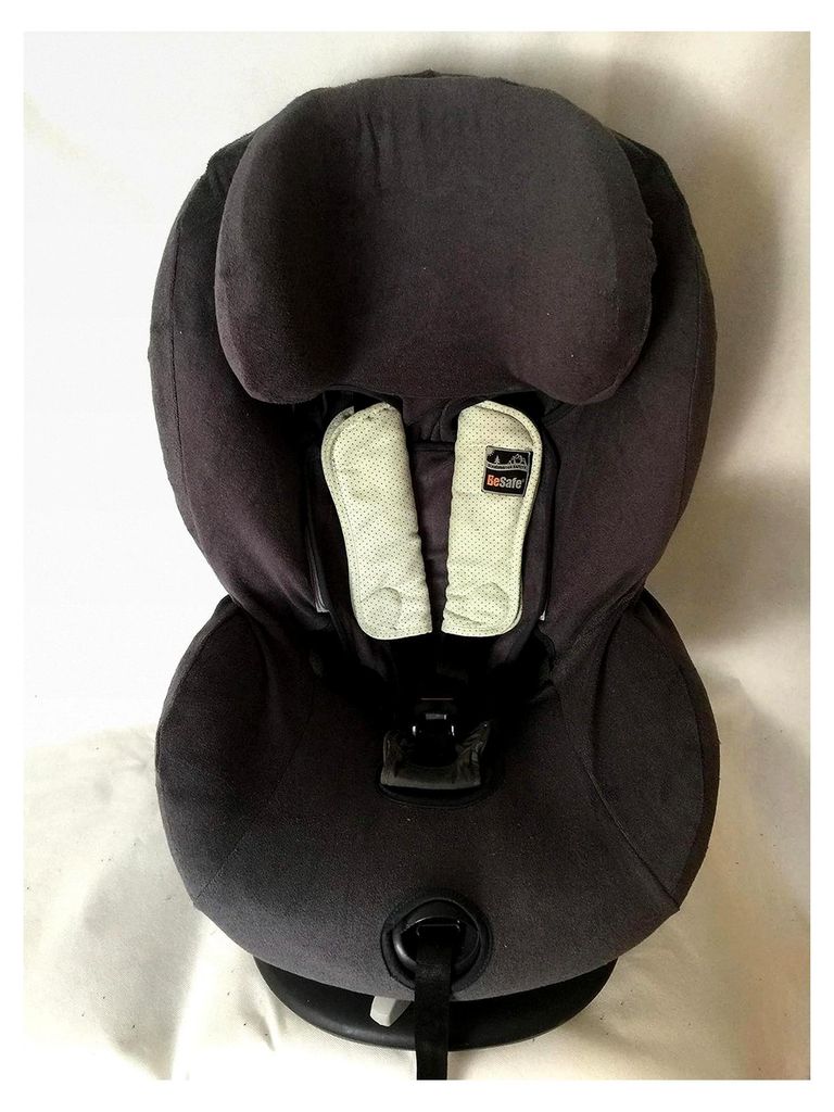 Sommerbezug Frottee für HTS Besafe iZi Comfort X3 Combi X4 Kid X2 Plus, dunkelgrau, 100% Baumwolle