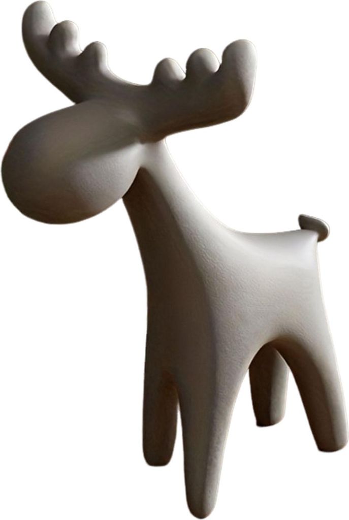 Rentierfigur, 3D-gedruckte kleine Hirschstatue, Weihnachtsdekoration für Tisch, TV-Ständer, Regal, Weinregal, Schrank oder Kaminsims