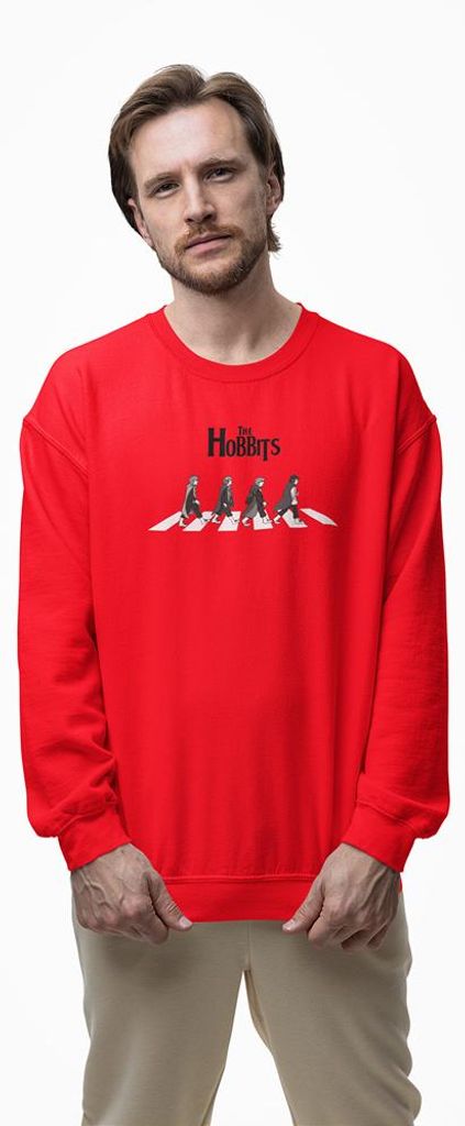 D&B Design Uni Pullover SWMO00001 Hobbits Rot-Größe 2XL