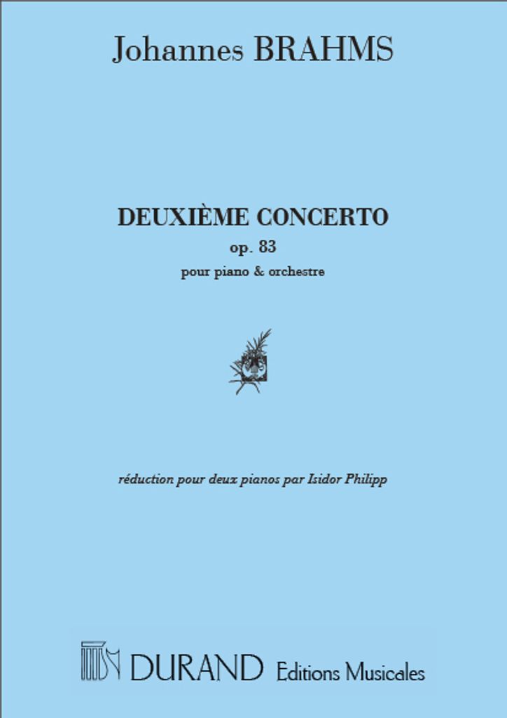 Concerto no.2 op 83 pour piano et orchestreréduction pour 2 pianos