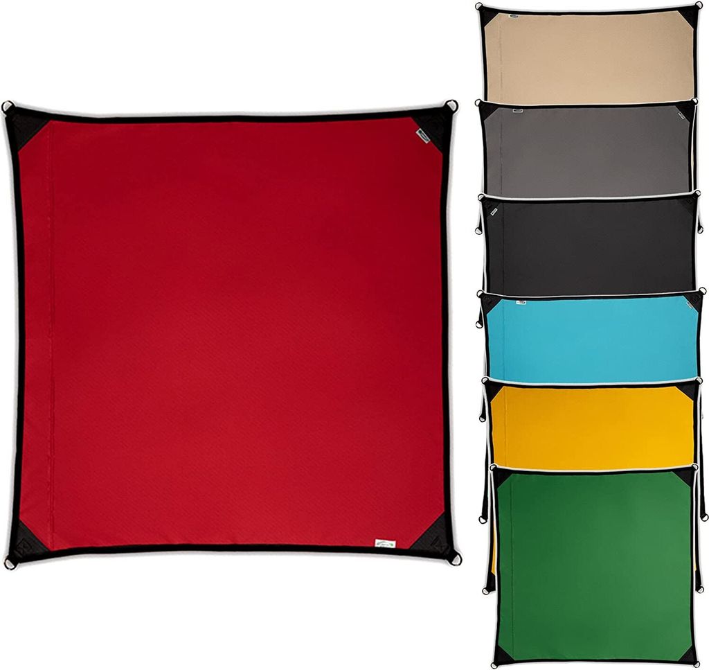 freigarten.de Sonnensegel Wasserdicht Sonnenschutz 100% Schutz Quadrat 3x3 Rot