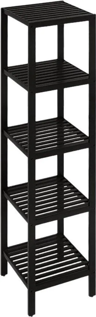 Gagnez de la place avec cette étagère noire 5 niveaux gain de place