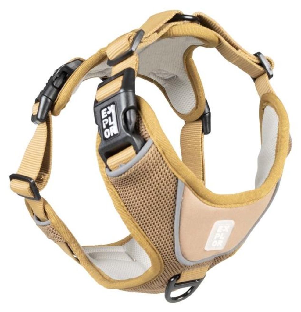 Duvo+ EXPLOR Ultimate Fit No-Pull Geschirr Classic honey gold, Größe: XS