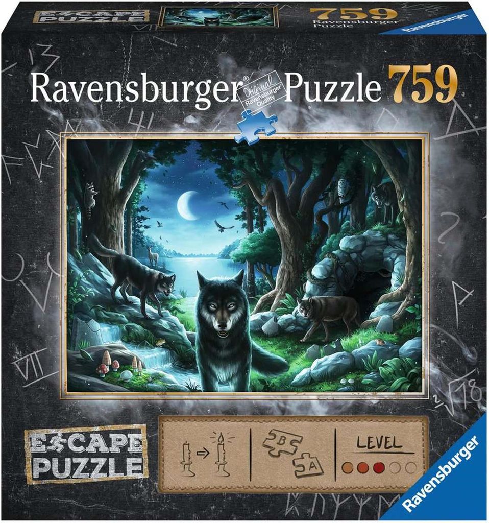 Ravensburger Puzzle Escape - Curse of the Wolves - 759 Teile Tiere