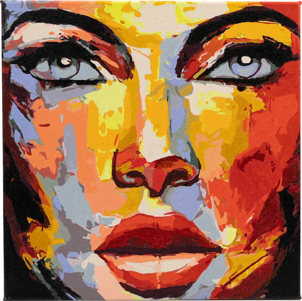 Kit Peinture par Numéros avec Châssis 30x30 cm Motif Belief Artistique