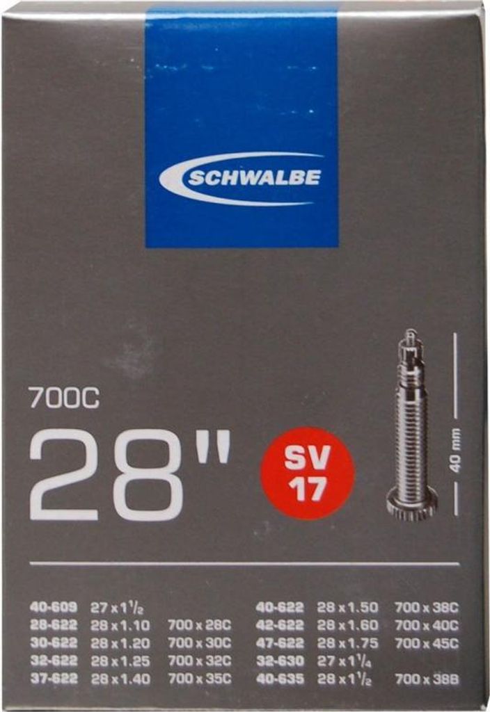 Schwalbe SV17, Presta 40mm Fahrrad Schlauch 700 x 28/47C Produktbild 