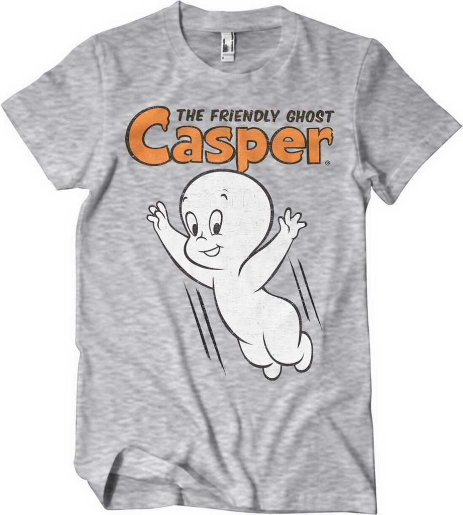 Casper - The Friendly Ghost T-Shirt - X-Large - HeatherGrey