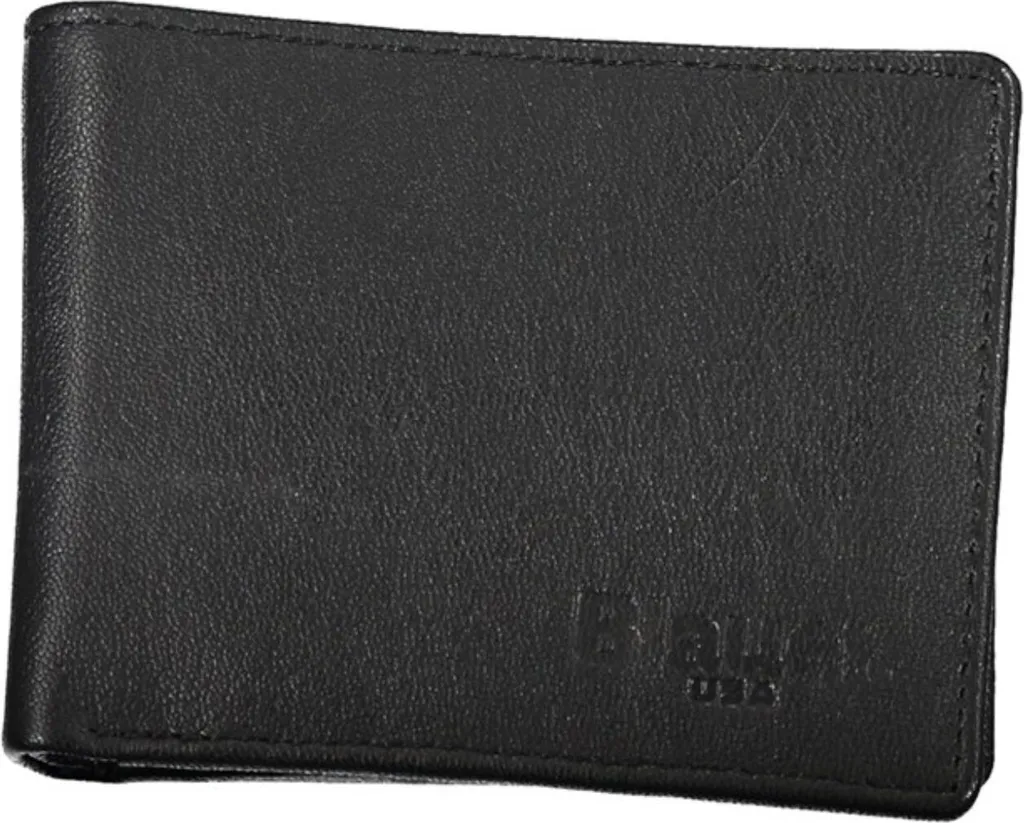Portefeuille Blauer F3ALMONT03FIR en Cuir Noir avec Logo de la Marque