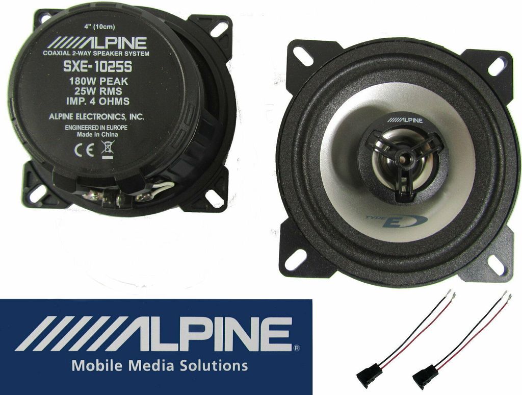Alpine passend für Renault Kangoo ab 1997 Armaturenbrett Lautsprecher Set vorne 180 Watt
