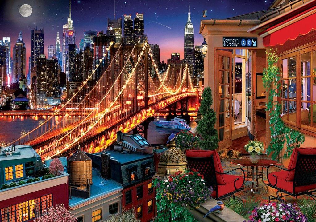 ART PUZZLE Puzzle Brooklyn von der Terrasse 1500 Teile