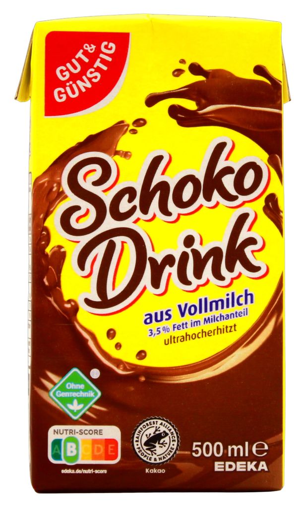 Schokodrink aus Vollmilch 3,5% Fett, 16er Pack (16 x 0,5 l) Produktbild 