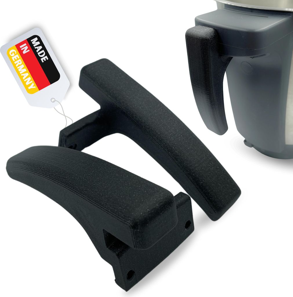 LADSPRINT Fest montierbare Griffe passend für Monsieur Cuisine Connect/Compact – Set aus 2 Griffen | Hochwertiges PETG | inkl. 4 Schrauben