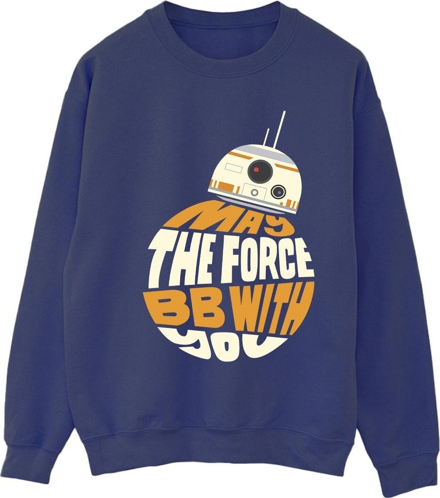 Star Wars - "May The Force" Sweatshirt für Damen BI38493 (XXL) (Marineblau)