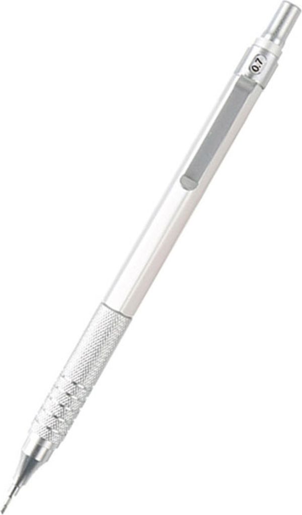 Druckbleistift, Metall-Kunst-Zeichenbleistift mit HB-Mine, 0,3/0,5/0,7/0,9/2,0 mm, Bleistift zum Zeichnen, Schreiben, Skizzieren