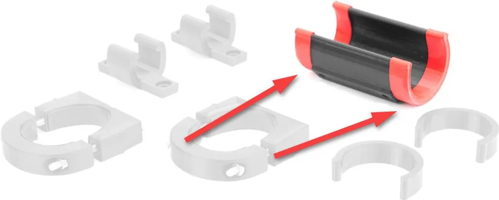 4x Protections Caoutchouc NetDan pour U OnGuard Neon 8154 - 8153