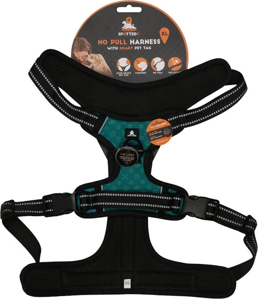 Spotted! Pro Hundegeschirr No Pull Haness grün, Größe: XL