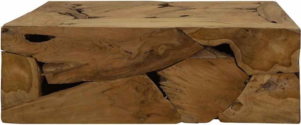 vidaXL Couchtisch 90x50x30 cm Teakholz Braun