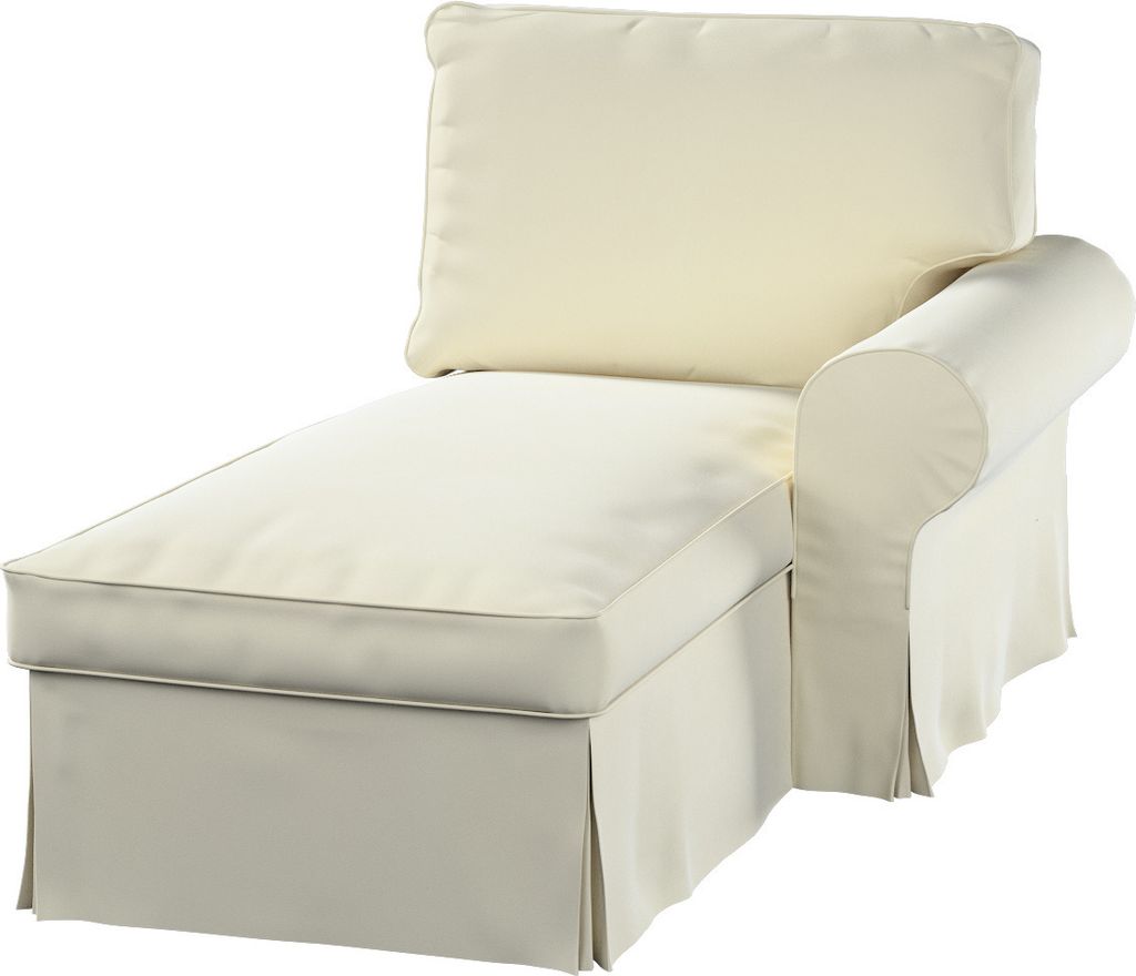 Dekoria Bezug für Ektorp Récamiere rechts, altweiß, Sofahusse für Ektorp Recamiere rechts