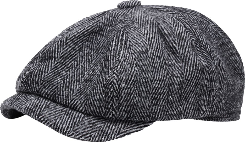 Herren Newsboy Mütze Frühling Herbst Retro Baskenmütze Achteckige Kappe Englischer Stil Straßenmütze Warme Kopfbedeckung für kaltes Wetter Da...