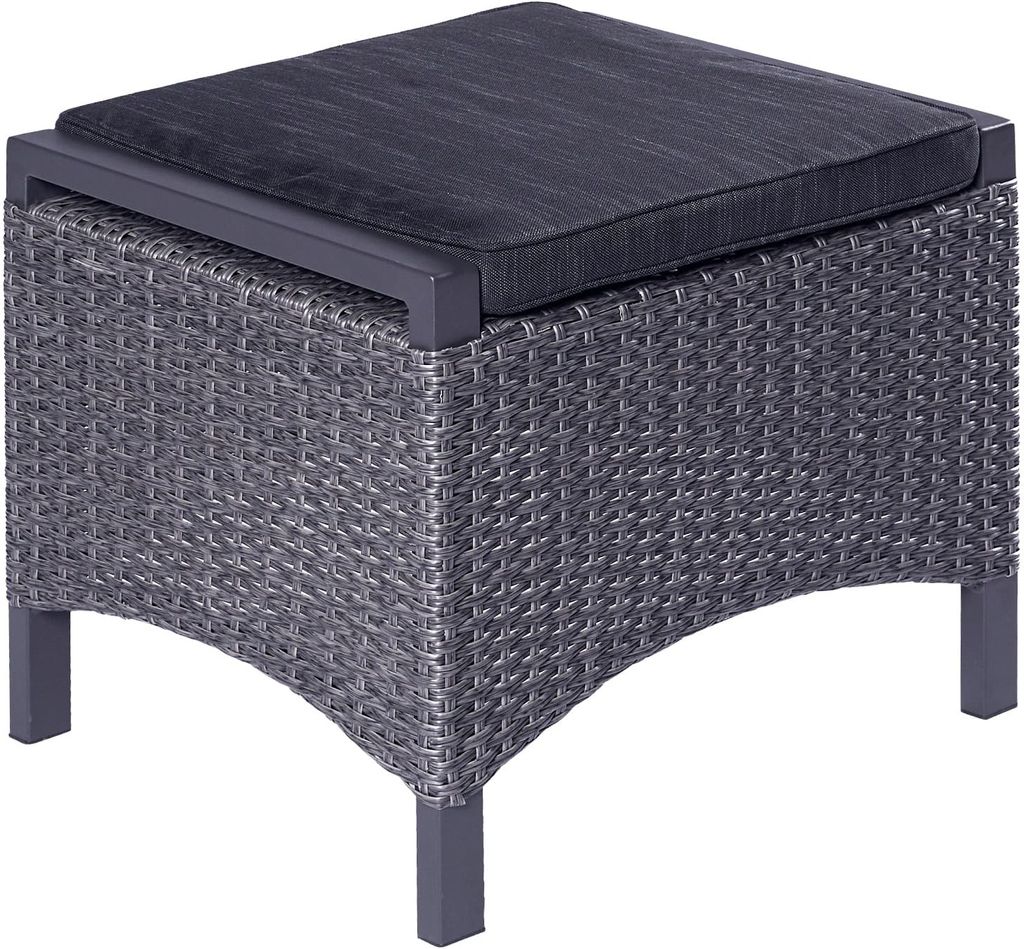 LC Garden »Keramo« Dining Hocker Fußbank grau-mix