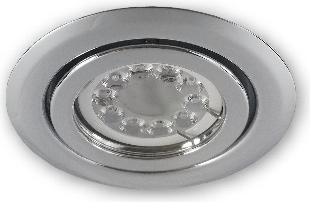 C-Light LED Einbaustrahler CCT GU10 dimmbar SSD004 chrom glänzend 5,5W 230V