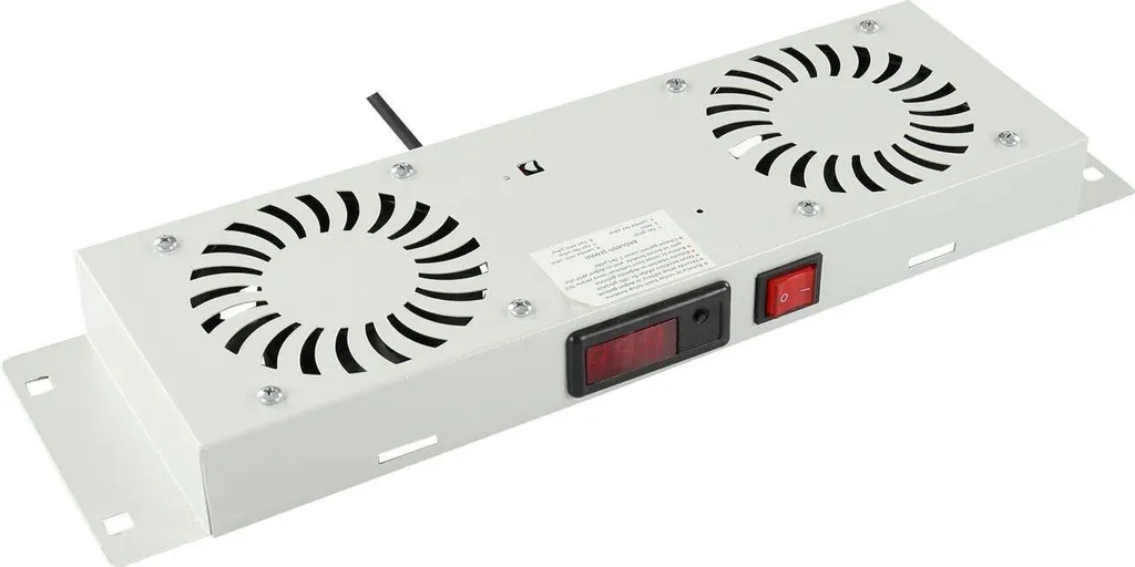 Kit Ventilation pour Baie Informatique avec Thermostat Blanc Lanview
