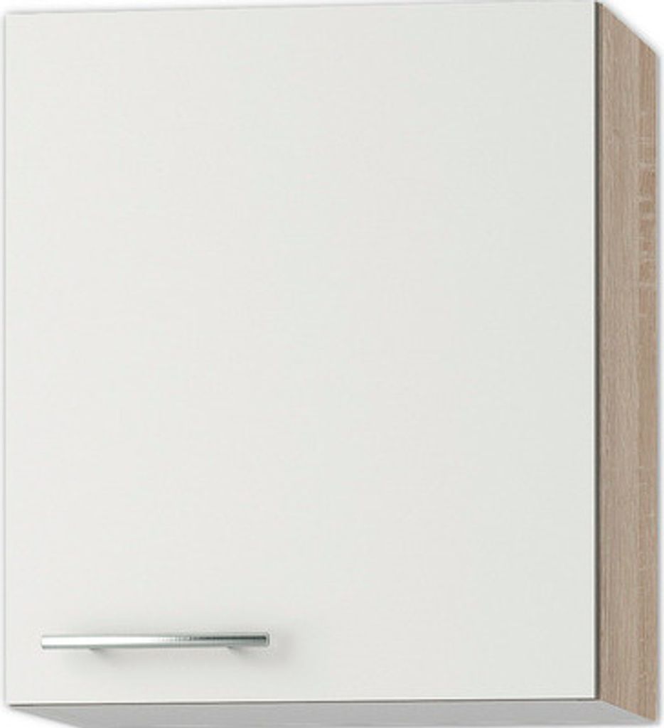 Optifit Hängeschrank Dakar286 BxTxH 50 x 34,6 x 57,6 cm weiß glänzend zerlegt Anschlag reversibel KUDK O506-9+