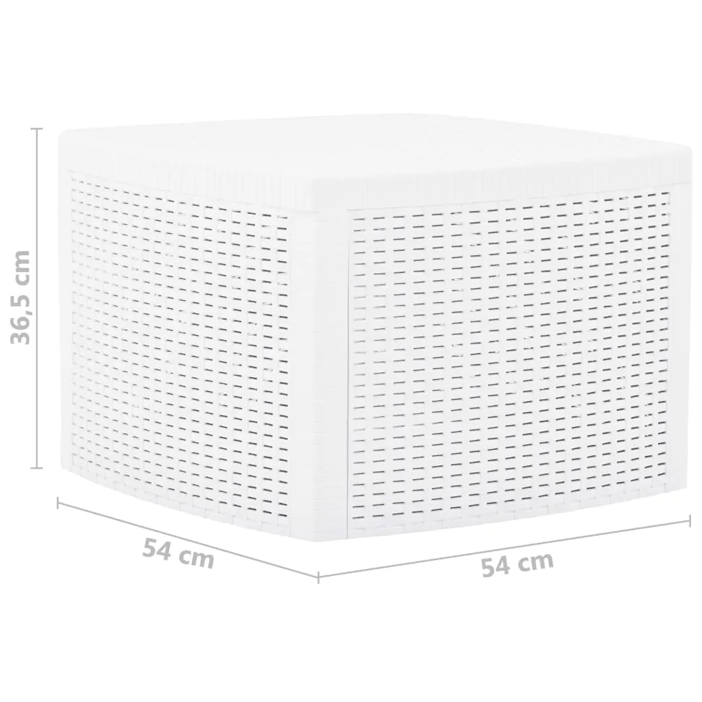 Table d'appoint blanche gain de place, idéale pour petits espaces 54 cm