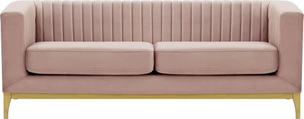 SLF24 - Dreisitzer-Sofa Slender Wood - helllila - Velluto 14