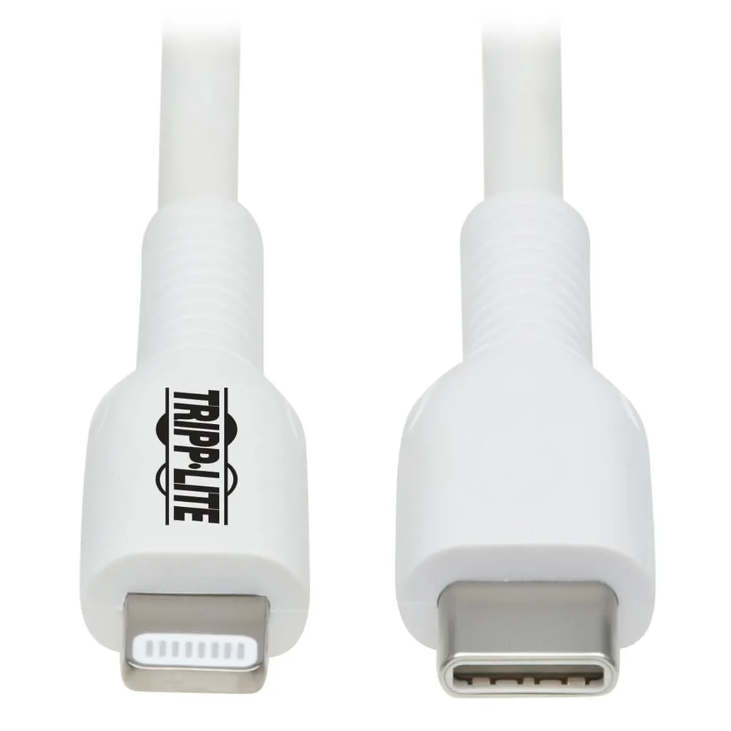Câble Lightning Tripp Lite M102AB-01M-WH Blanc 1m pour iPhone et iPad