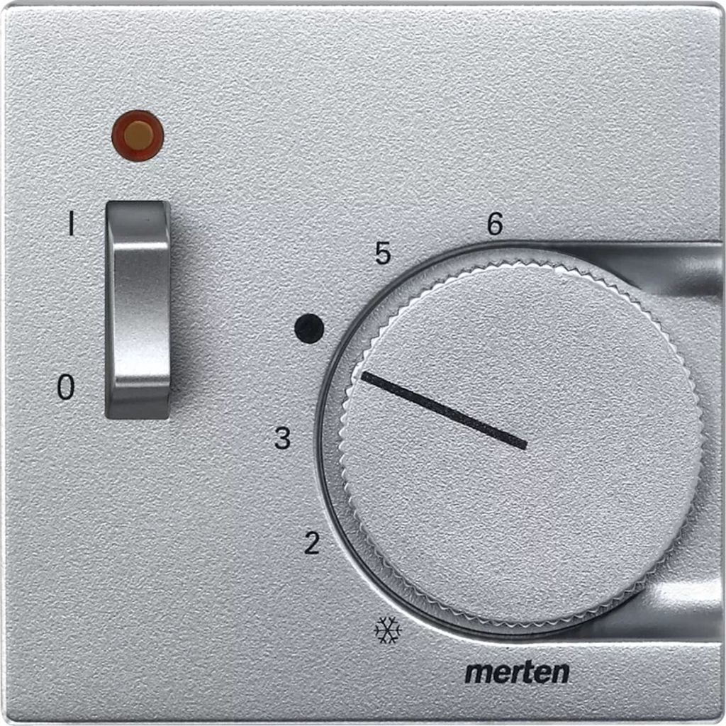 MERTEN Zentralplatte 536160 f.Raumtemperaturregler aluminium 536160 536160 (536160)