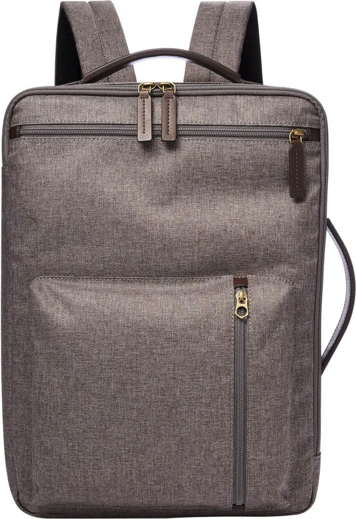 Sac à dos Fossil Buckner Titanium gris en toile robuste et élégante