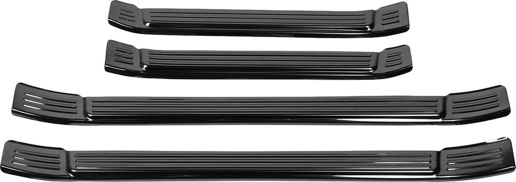 Protection de seuil de porte Tacoma 2024 adhésive inox noir brossé x4