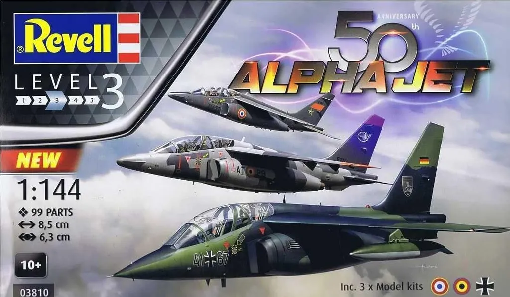 Revell Alpha Jet 50th Anniversary 1:144 - Maquette d'Avion Militaire