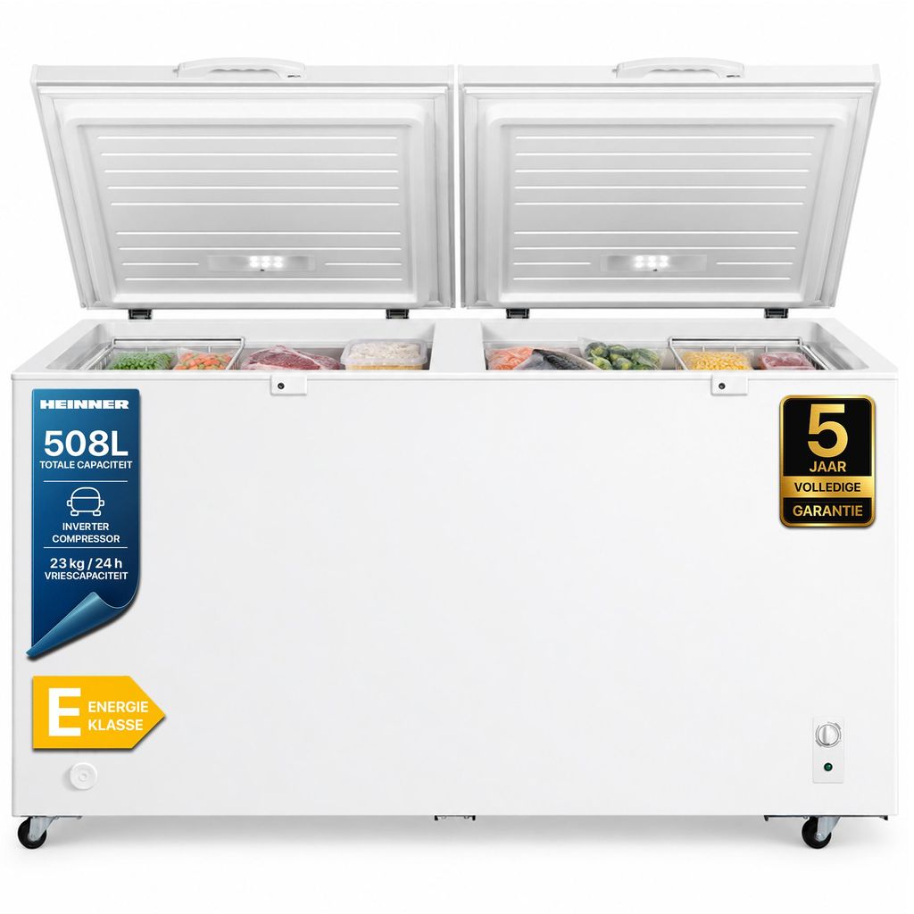 Heinner HCF-M508INVCE++ Vrieskist 508 liter, ombouwbaar Productafbeelding 