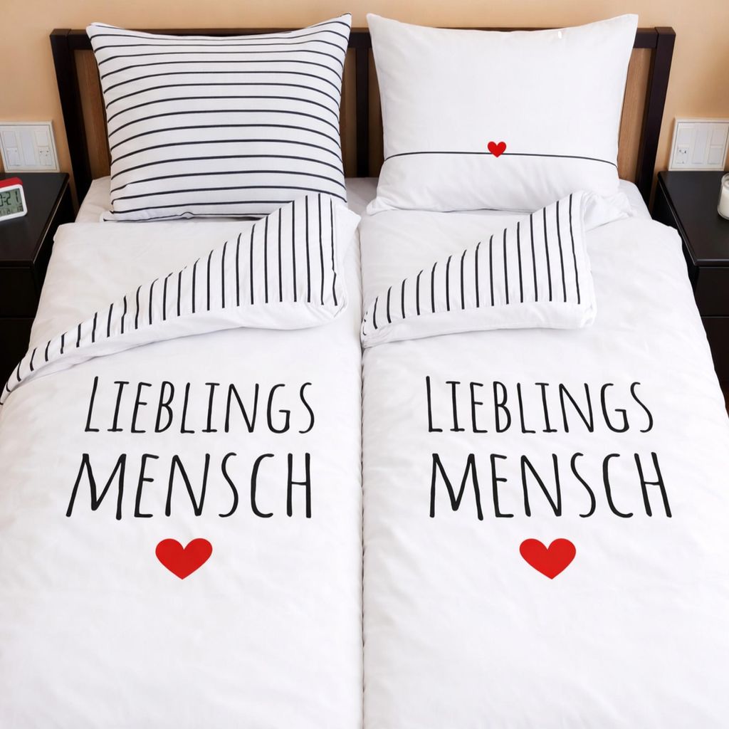 Partner Bettwäsche Set 4-teilig 135x200 80x80 cm Produktbild 