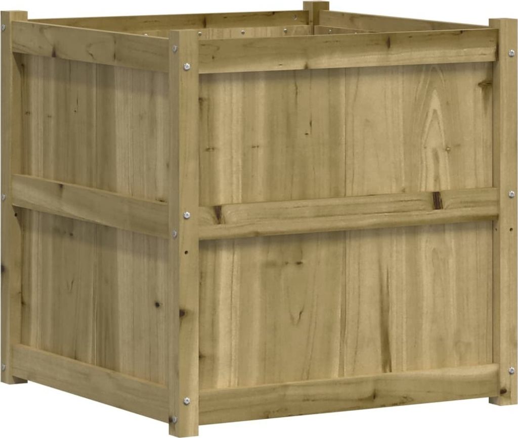 vidaXL Bac à plantes 70x70x70 cm Bois de pin imprégné Image du produit 